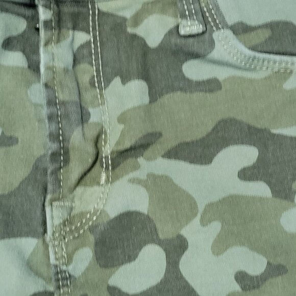 Old Navy Rockstar Mid Rise Jeans Womens Size 4 Skinny Camouflage Green Denim - Picture 4 of 6